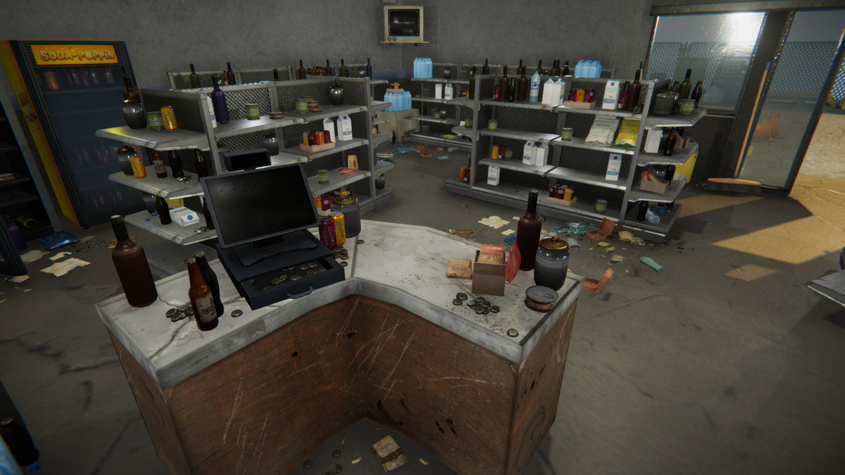 Realistic Modern Roadside Convenience Store Asset Package