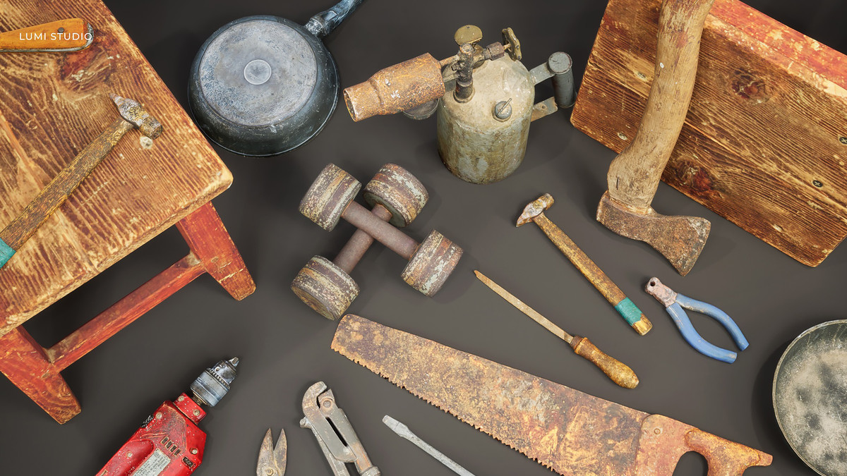 Tool Kit Workshop Props Pack