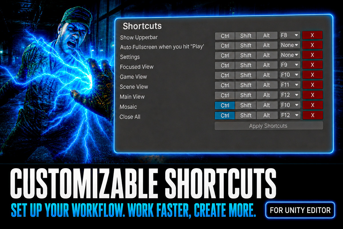 Fullscreen Editor & PlayMode