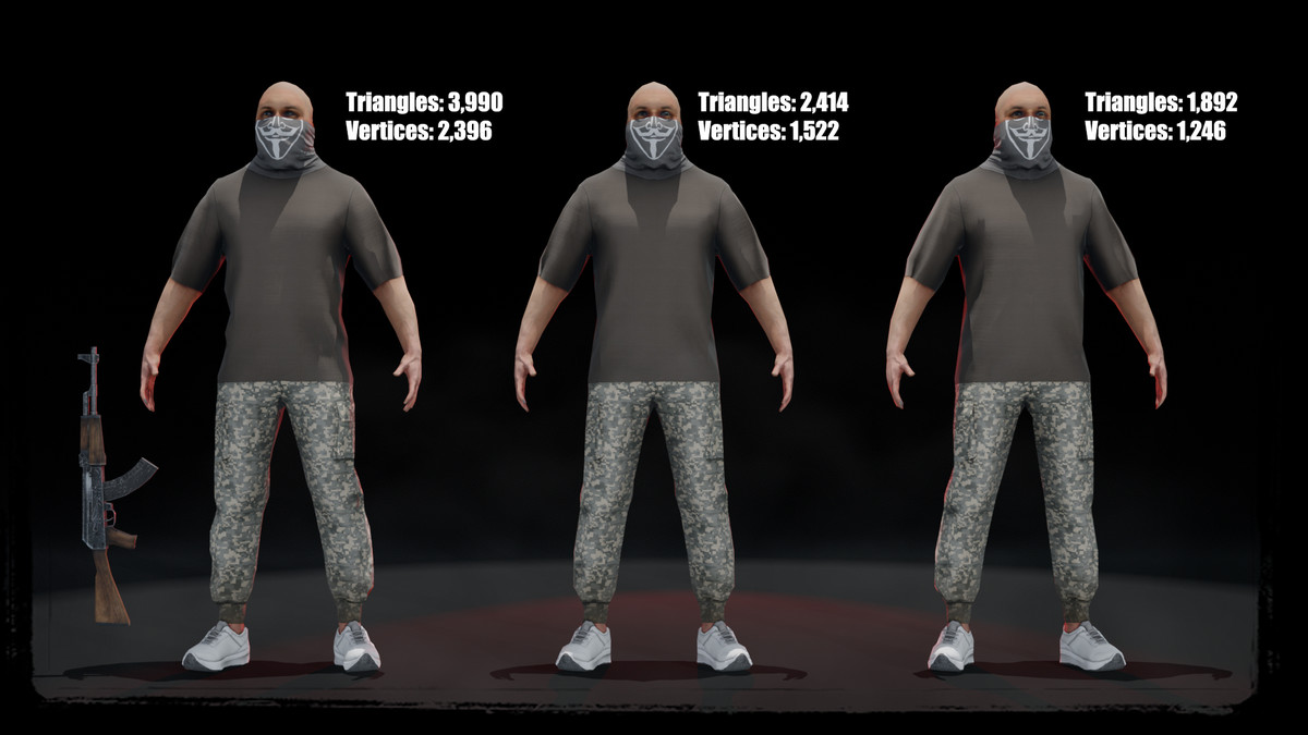 Urban Insurgent (Low Poly)