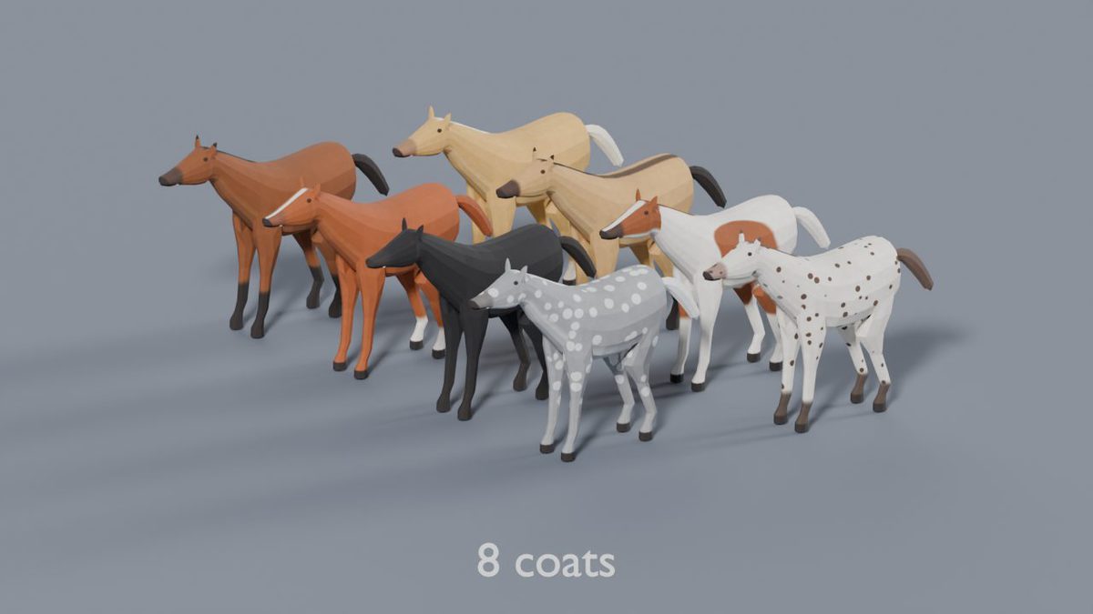 3D Wildlife Pack - 17 Low Poly Rigged & Animated Animals