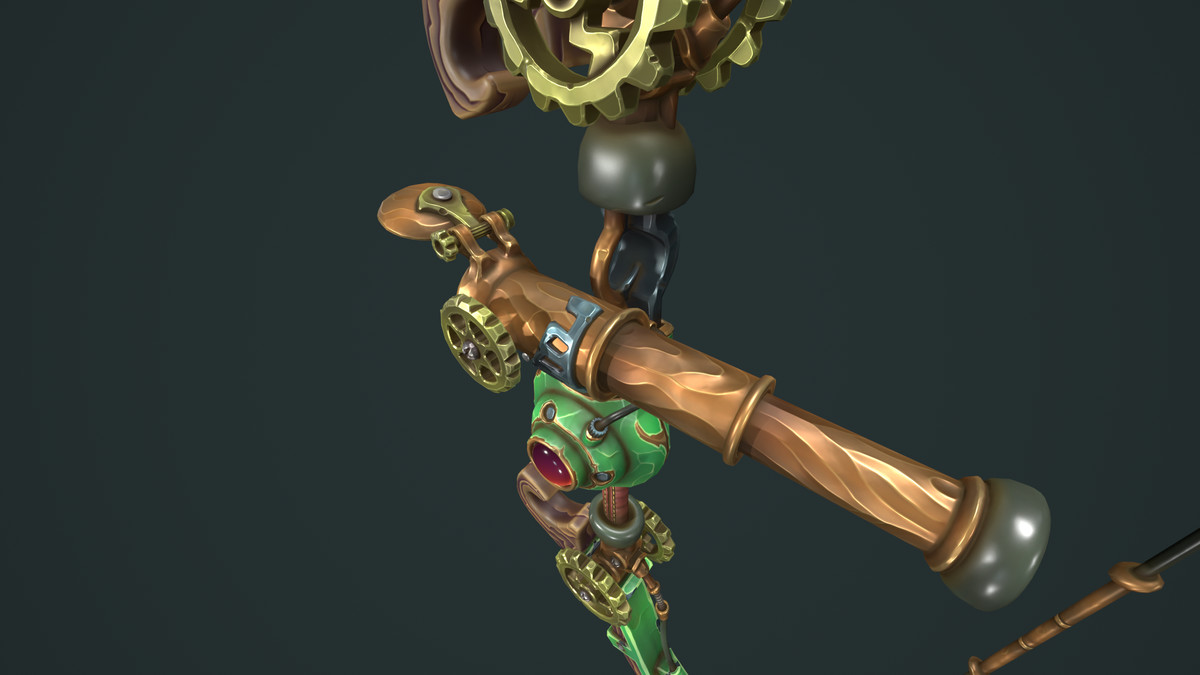 Steampunk bow quiver arrow