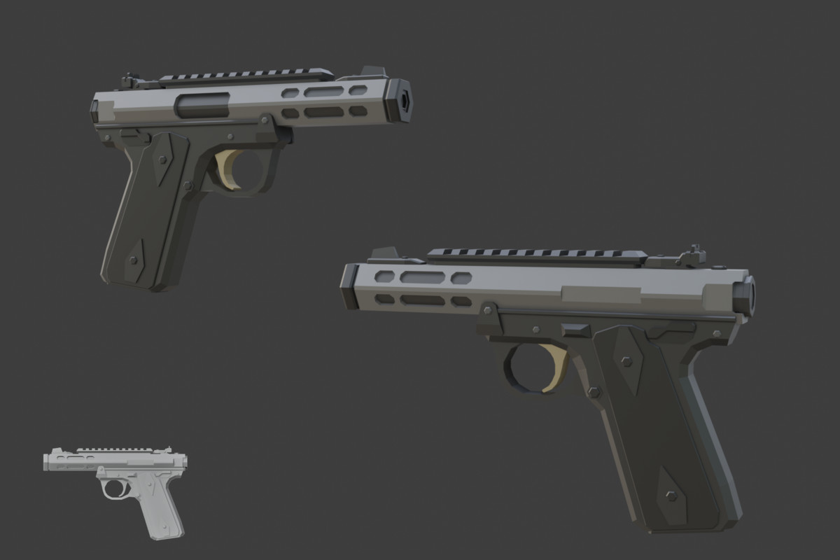 Low Poly Weapon Bundle Pack 3