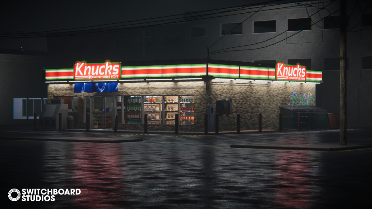 Modular Convenience Store With Products
