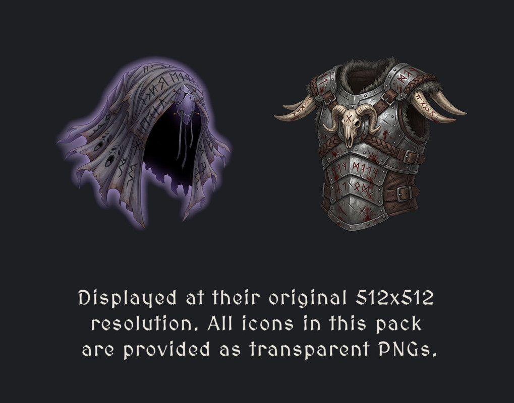 30 Legendary Armor Sets - 200 Fantasy Icons [512x512 HD]