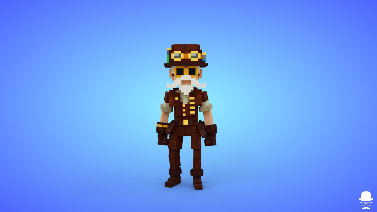 Voxel Steampunk Characters Pack