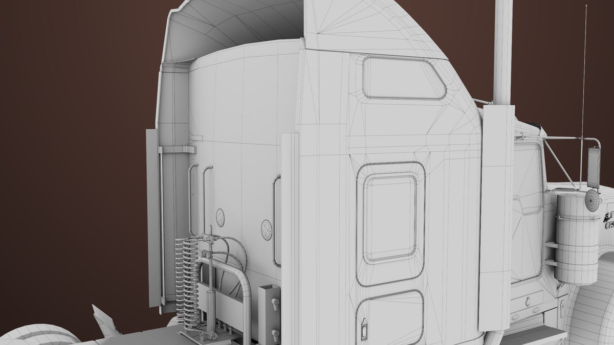 Heavy Truck 02 Chassis Old Dusty URP HDRP Textures