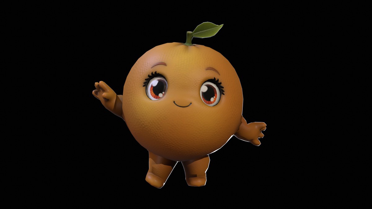 Chibi Fruit Orange Two