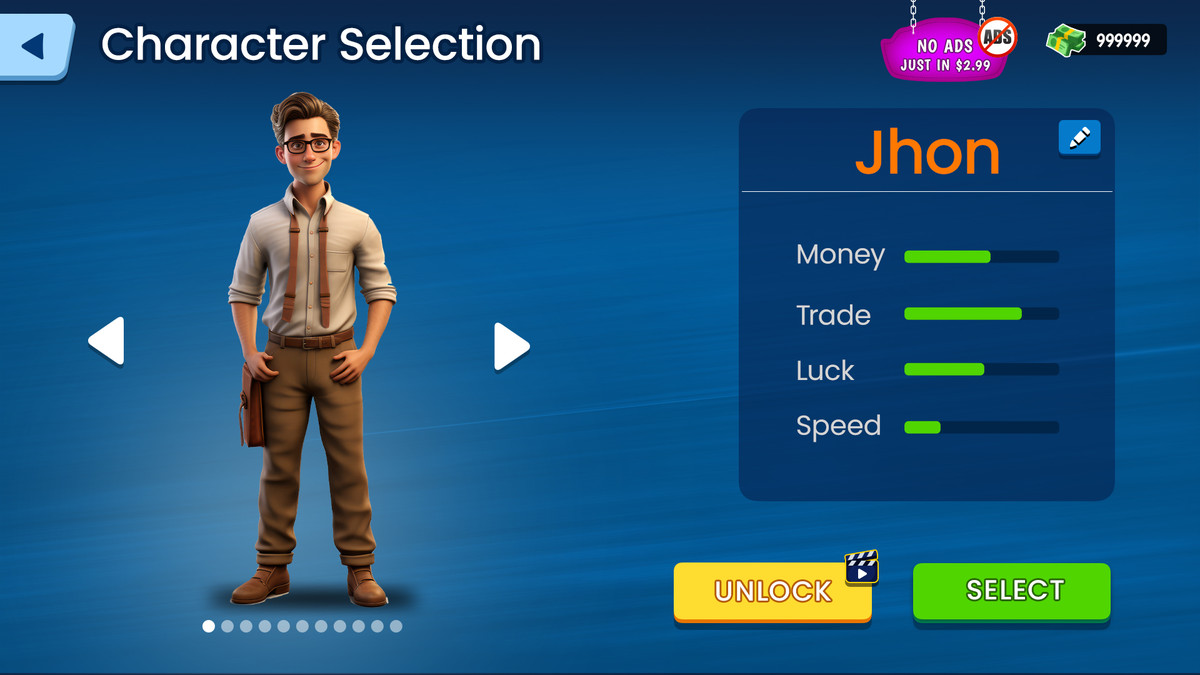 Modern Real Estate Tycoon UI Kit – Business Simulator Mobile Game GUI