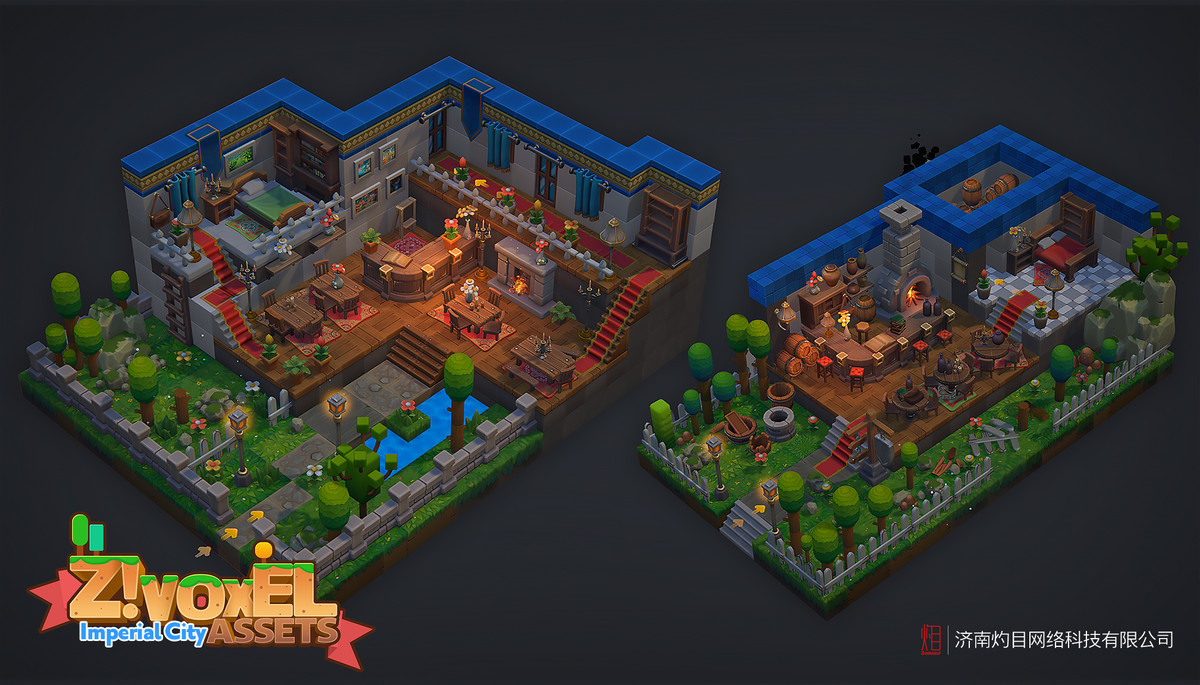 Z ! Voxel Assets - Imperial City