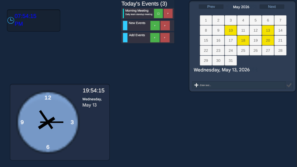 In-Game Clock / Calendar System