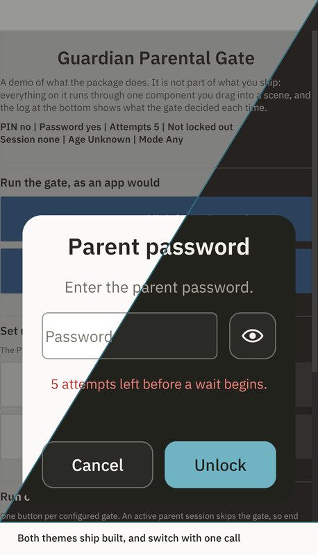 Guardian Gate | Parental Gate for Kids Apps