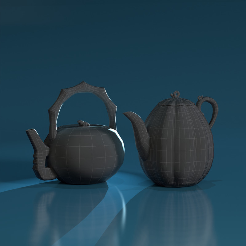 Korean Traditional Ceramic Teapot Set