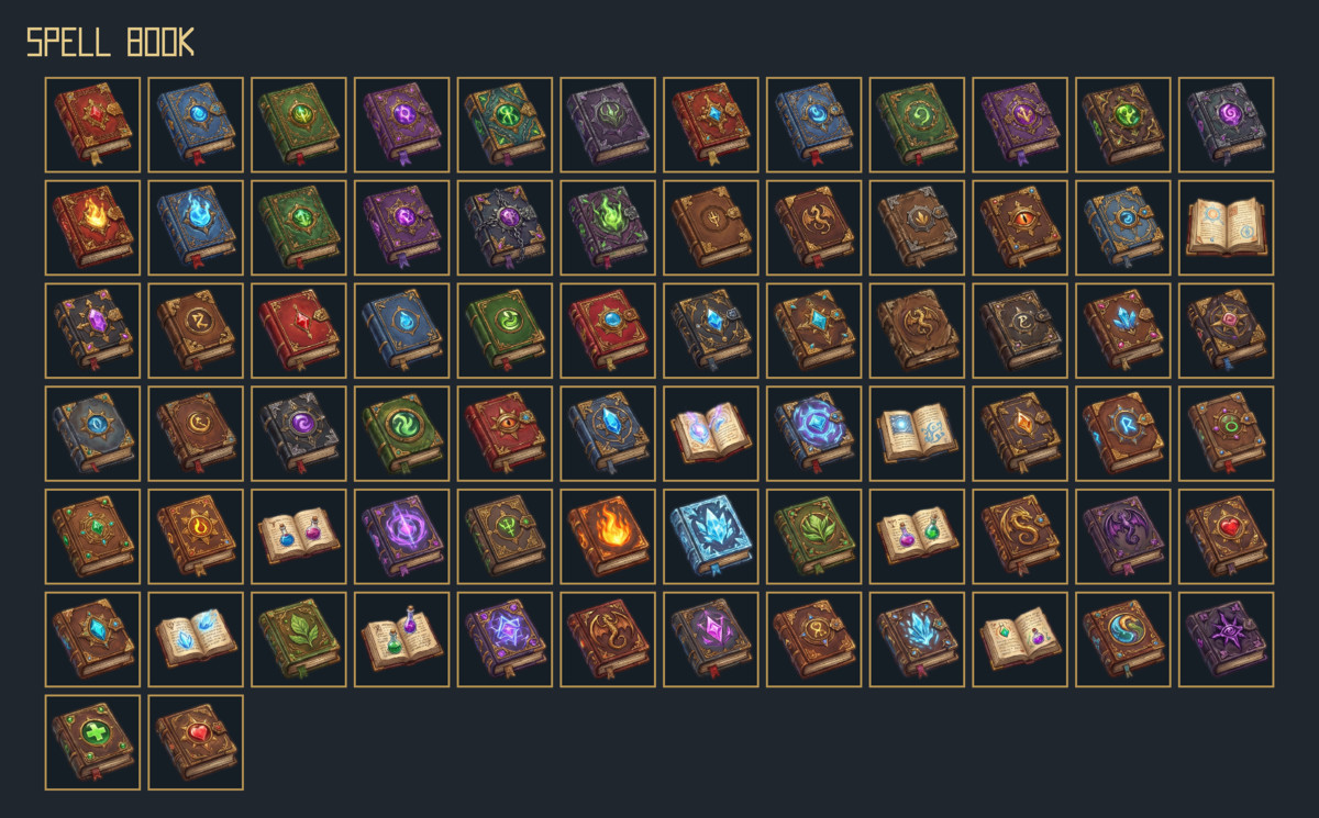 863 Weapon Icons – Mega RPG Weapon Pack