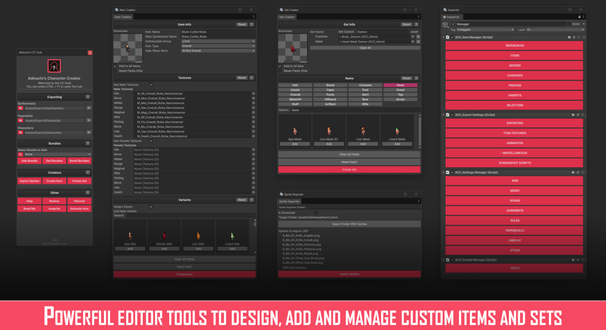 Admurin's Character Creator Tool
