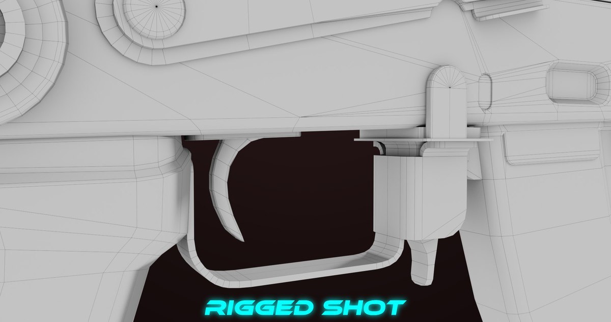 AKMS Light Machine Gun 10 Metal URP HDRP Textures