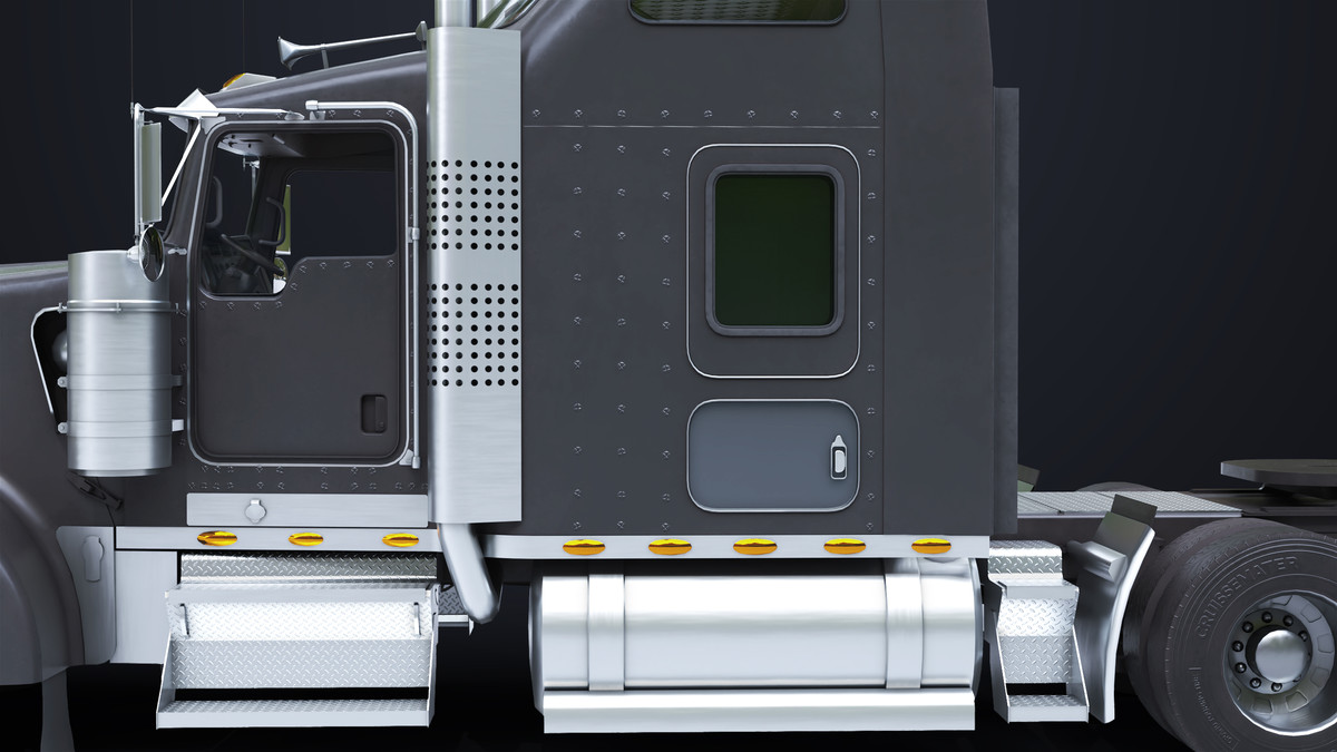 Truck Chassis 02 Generic Black URP HDRP Textures