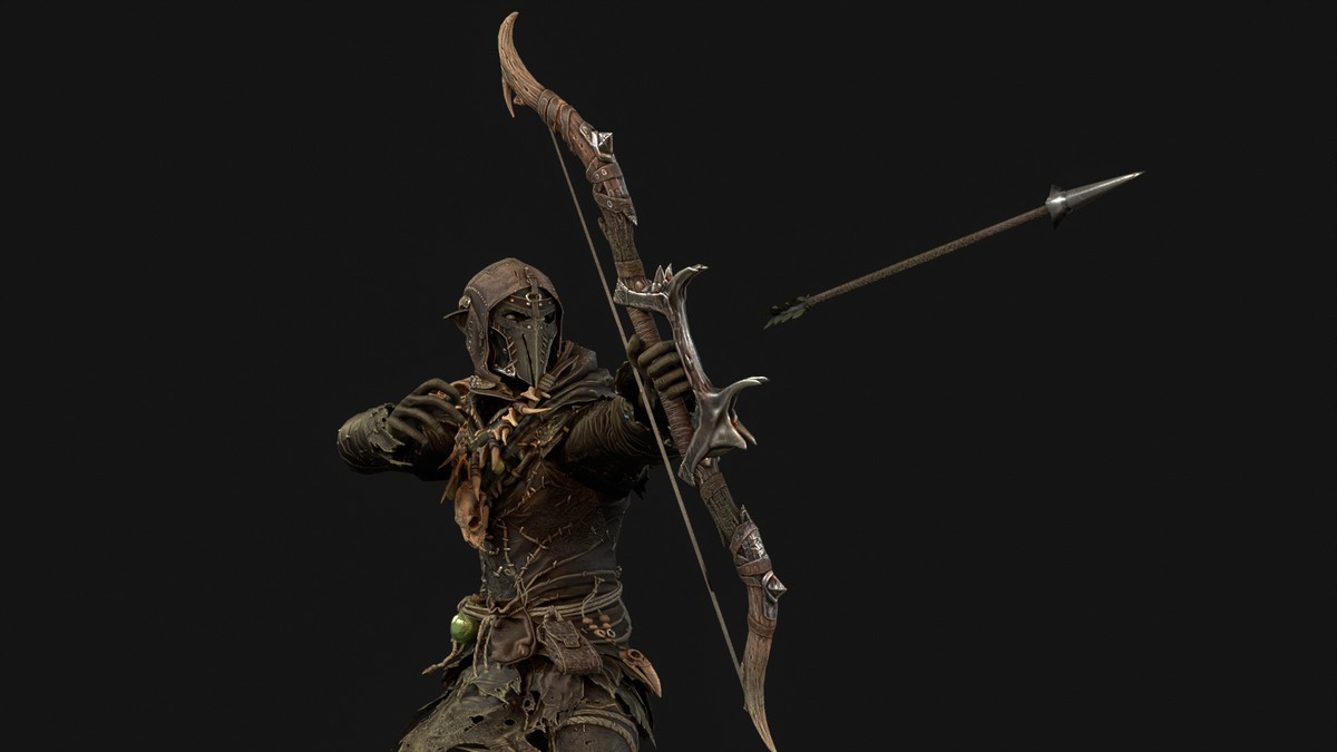 Orc Archer Game Ready