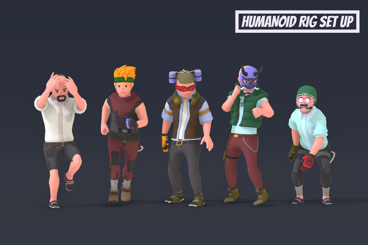 Customizable 3D Characters Ultimate Bundle