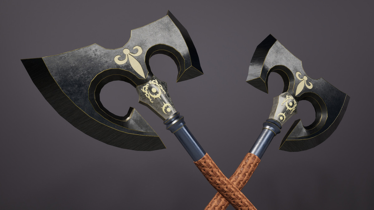 Realistic War Axe Bundle - 4K PBR Weapons