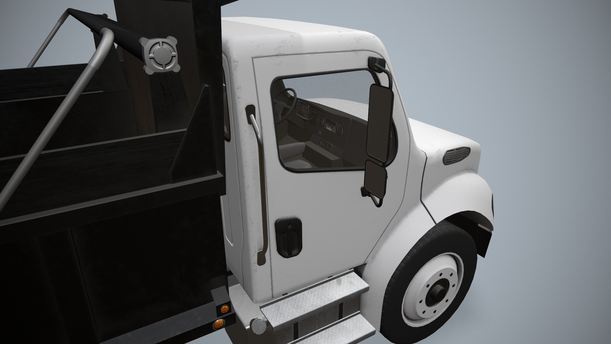 White Dump Truck (330)