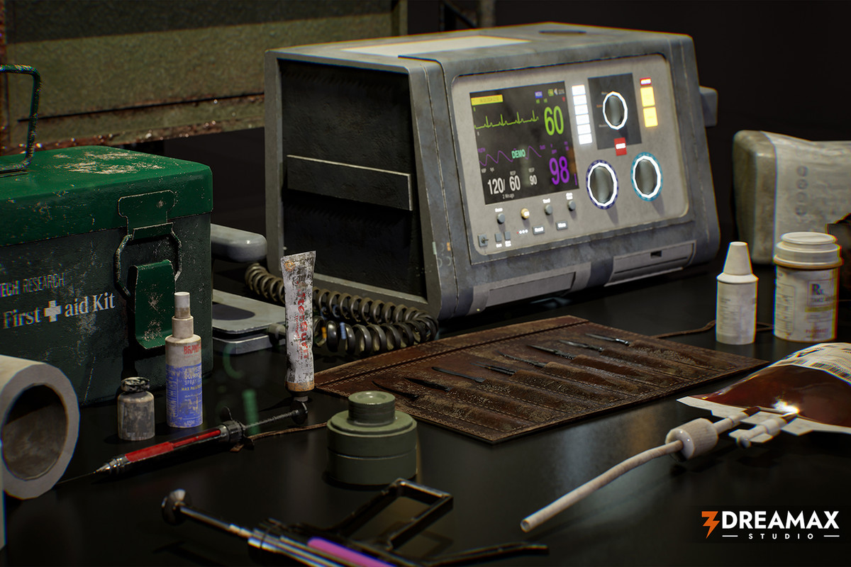 Post-Apocalyptic Medical Kit Props Vol-1