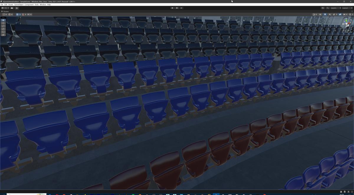 Futuristic Esports Arena Stadium – Tournament Stage 3d Environment Level