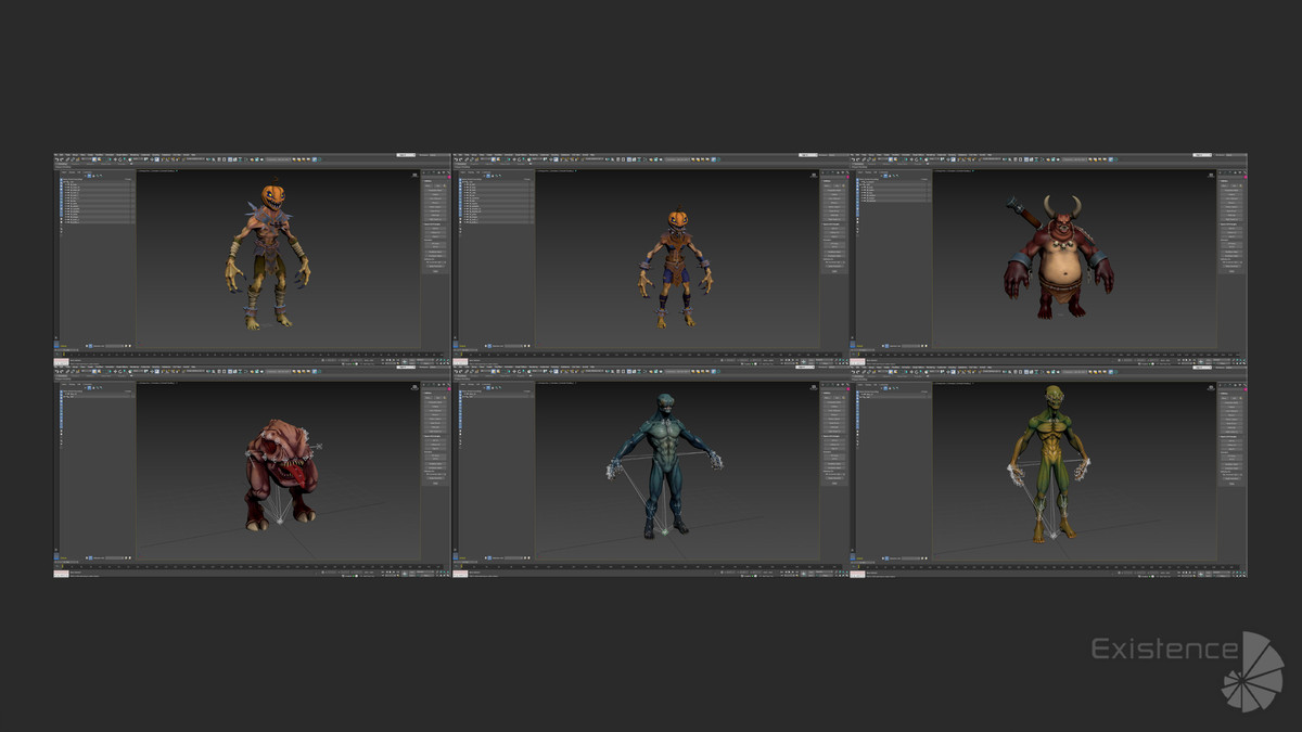 Pack 1 and 2 - Stylized Fantasy Creatures