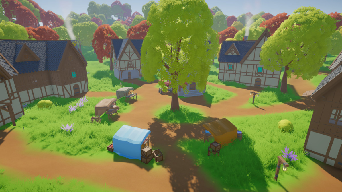 VERDANT Low Poly Modular Medieval Village