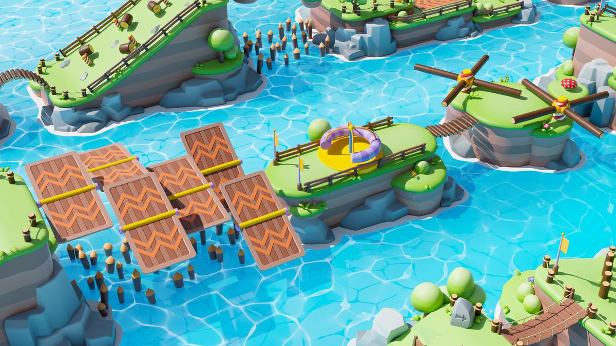 Platformer Deathrun - Low Poly 3D Models Pack