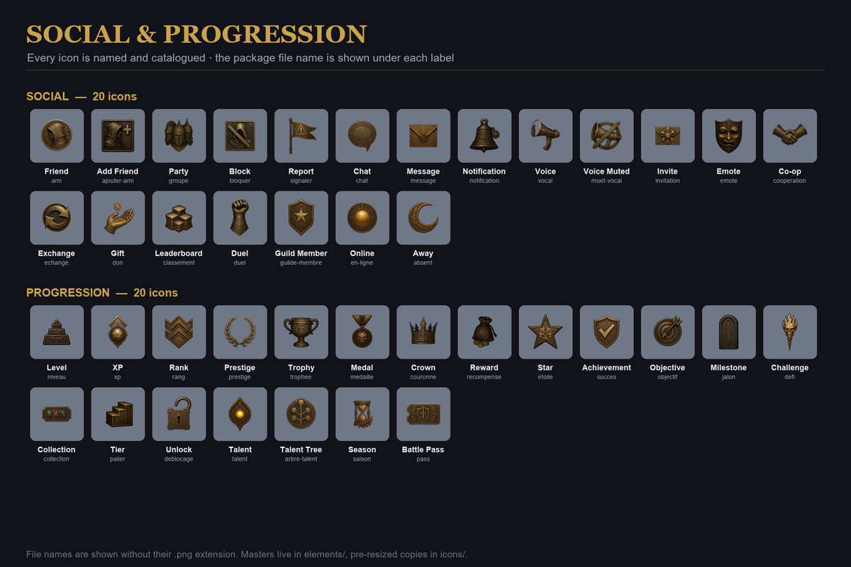Dark Fantasy Raven icons