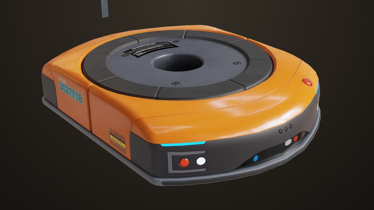 Warehouse Orange Robot Generic URP HDRP Textures