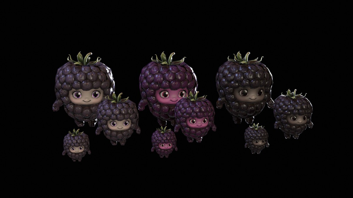 Chibi Fruit Blackberry