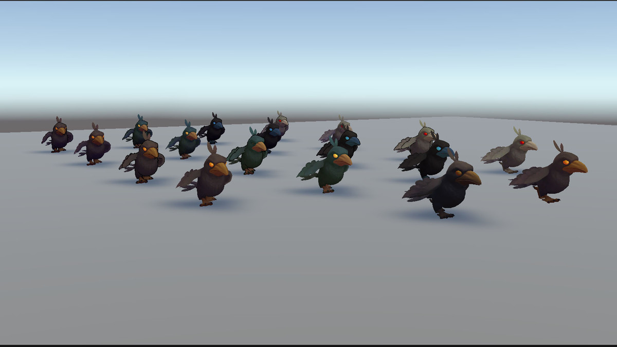 Animated Stylized Crow