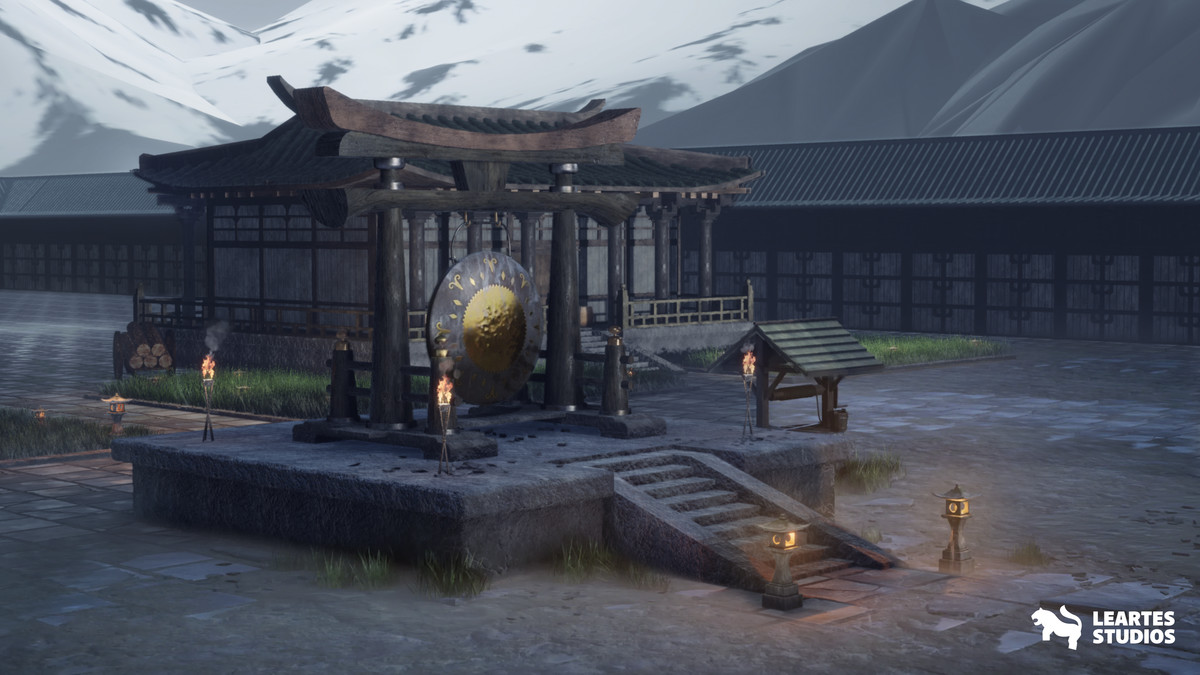 Japanese Temple Environment