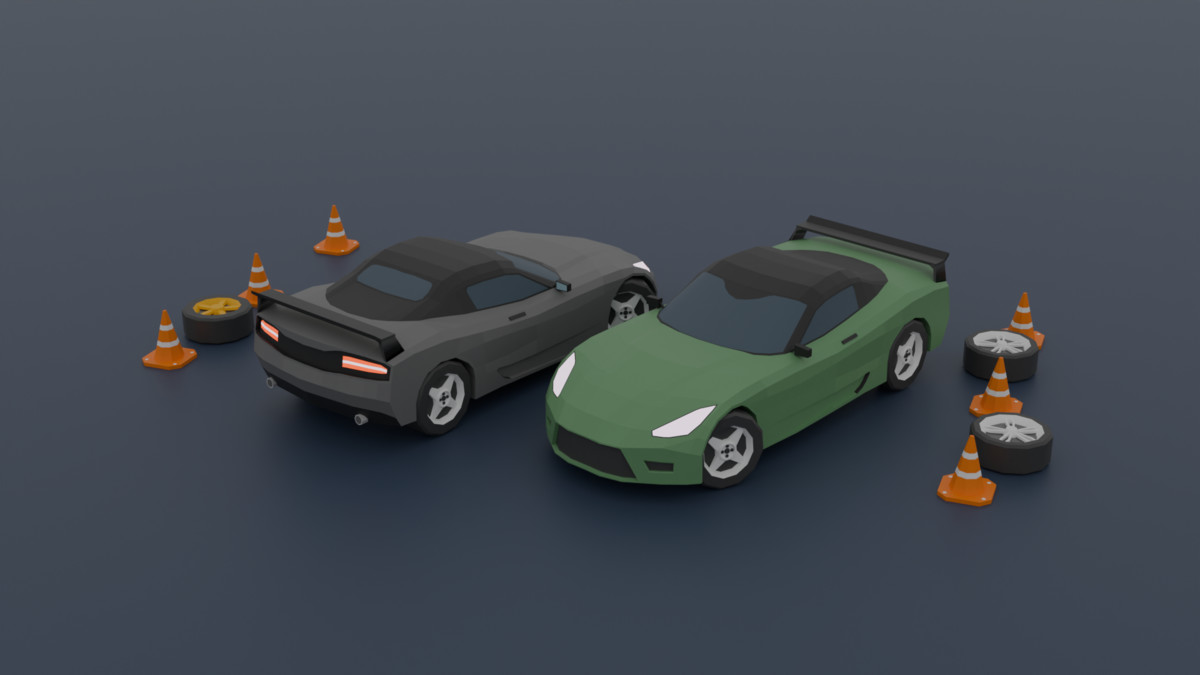 Low Poly Vehicles-Optimized Package