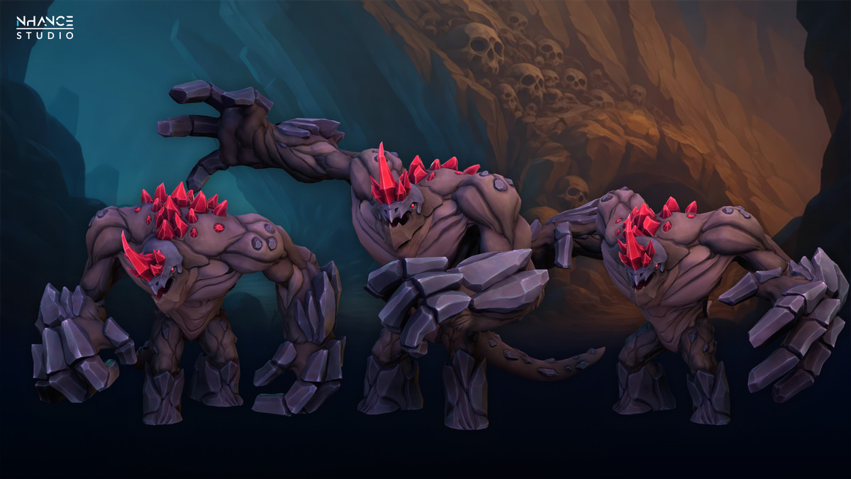 Stylized Cave Crystal Creatures Pack