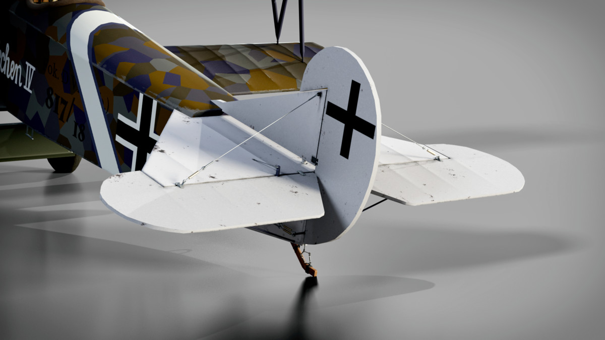 Aircraft Fokker DVII Rigged