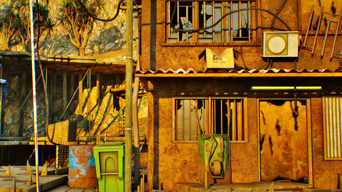 Modular Slum City Wasteland Village with Enterable Interior