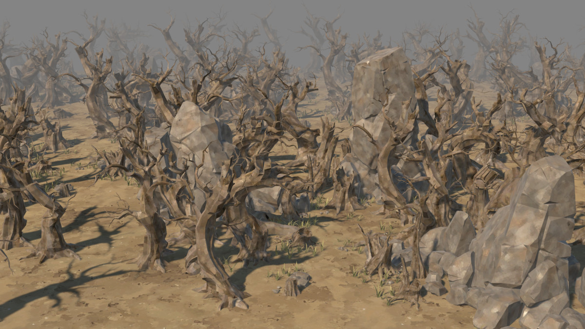 LowPoly Nature DeadTree