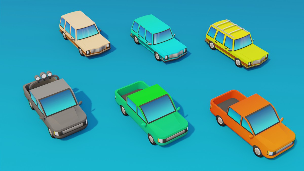Stylized Low Poly Vehicle Pack by IGS