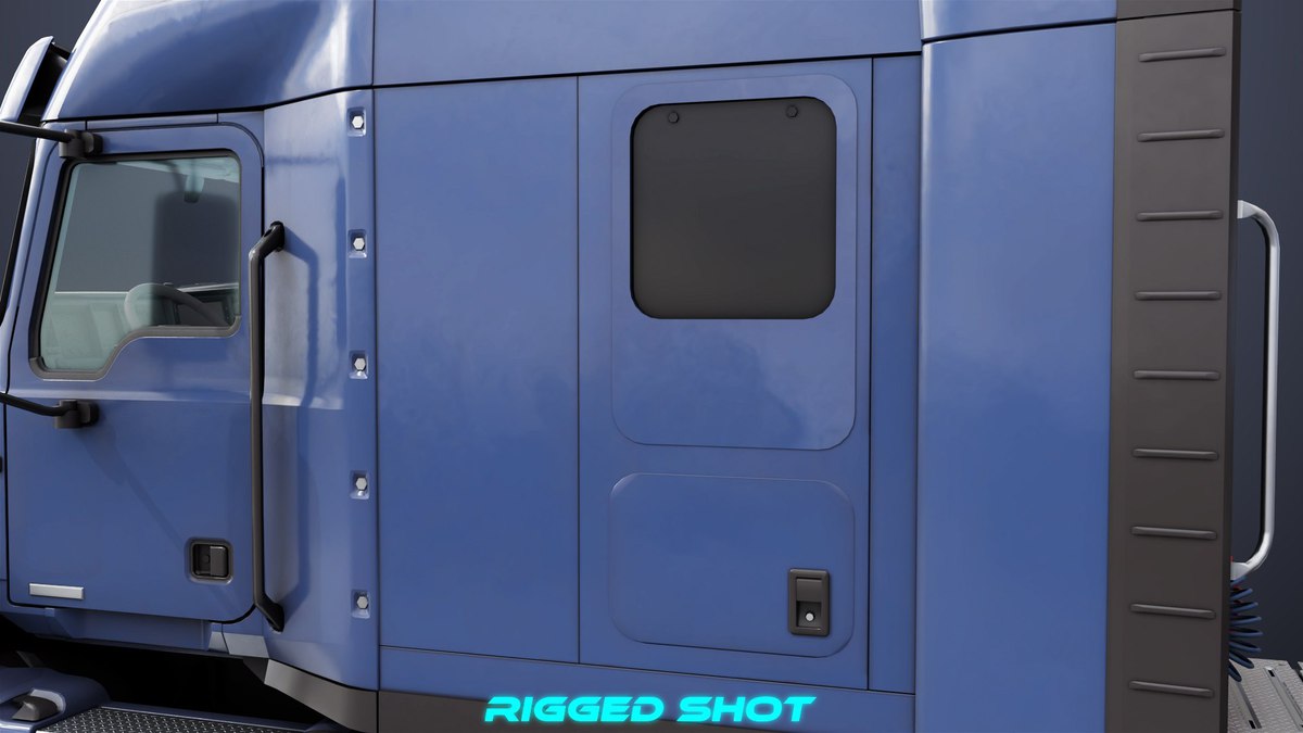 Heavy Truck Blue Chassis 05 URP HDRP Textures