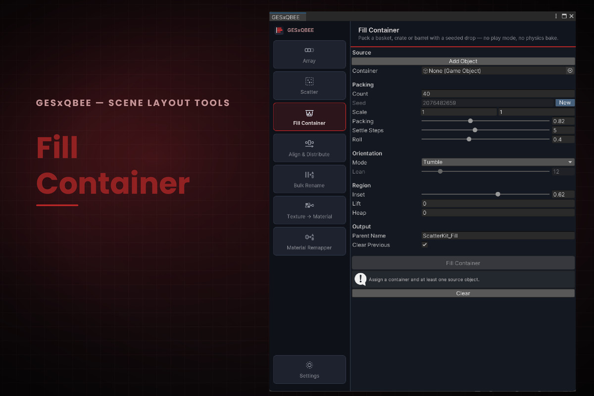 GESxQbee - Scene Layout Tools