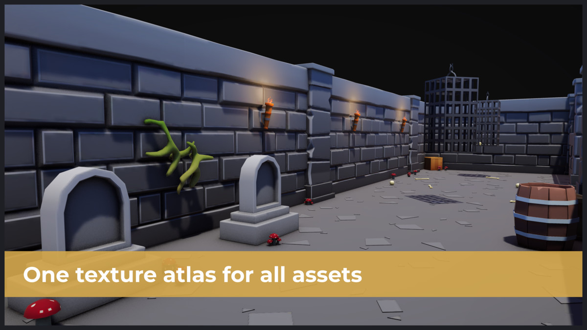Modular Dungeon & Castle Pack – Stylized Low Poly