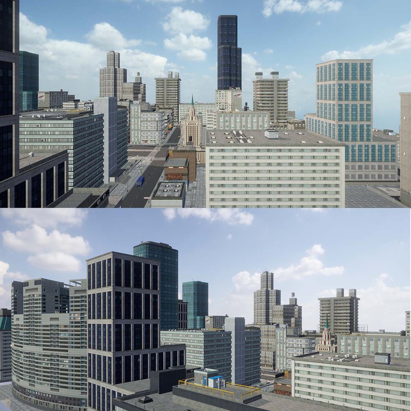 Full Game Ready City Pack Modular Low Poly Urban Environment Low-poly 3D model