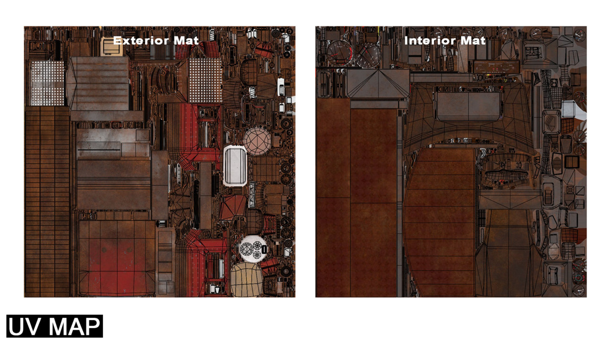 Heavy Truck 02 Chassis Old Dusty URP HDRP Textures