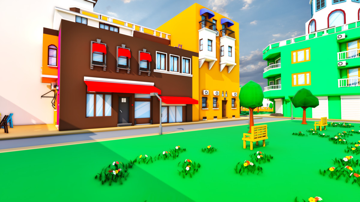 Modular Eastern City Low Poly Istanbul [Enterable Interior] [Desktop & Mobile]