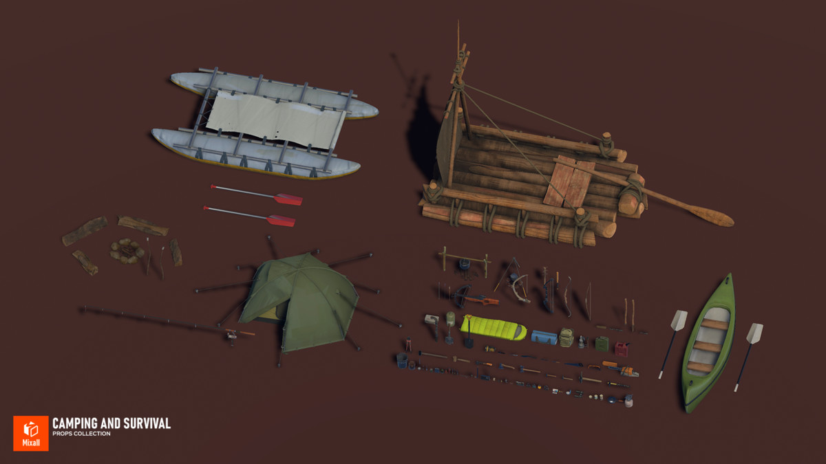 Camping and Survival Props Collection