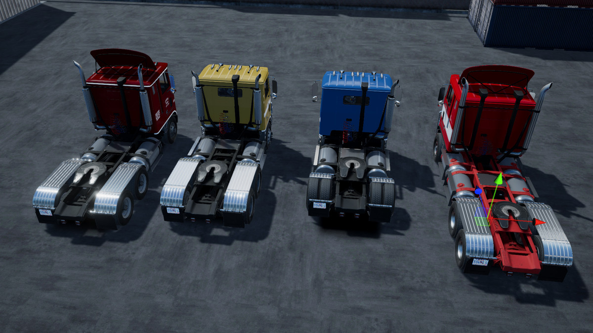 80s cabover sidedump trailer