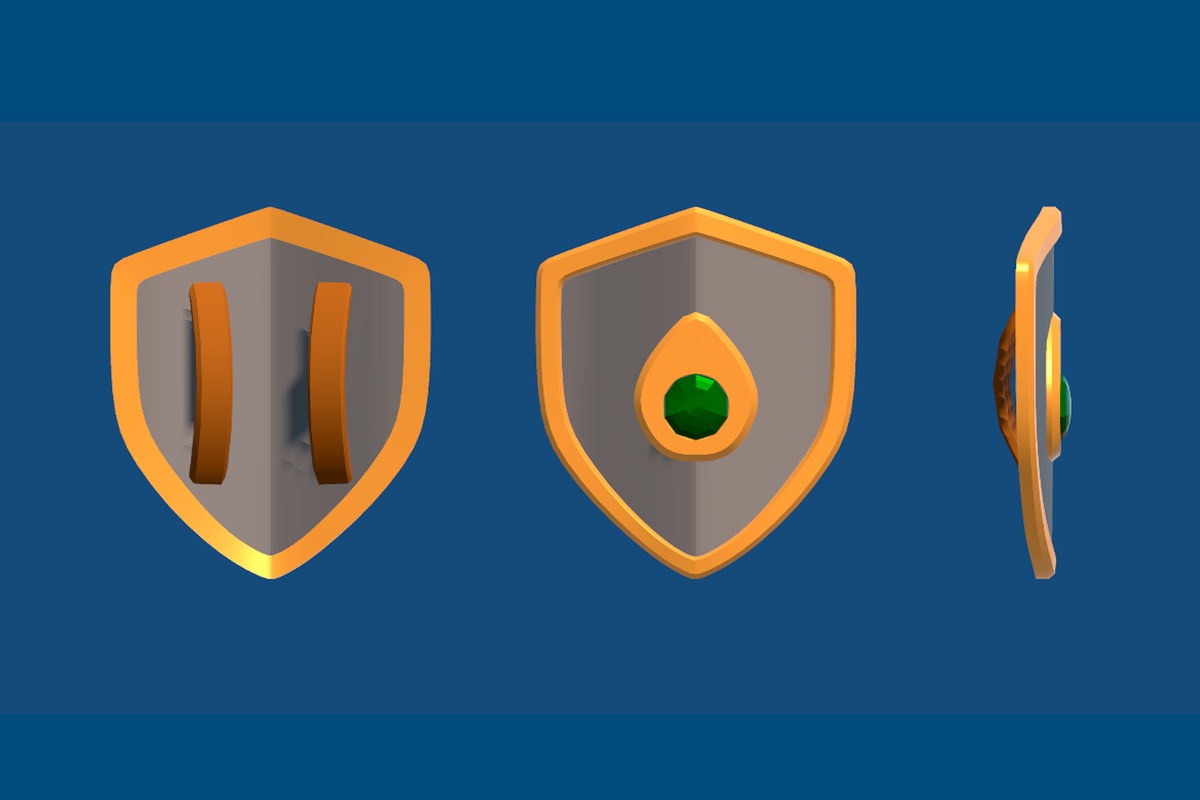 3D stylized low poly weapons